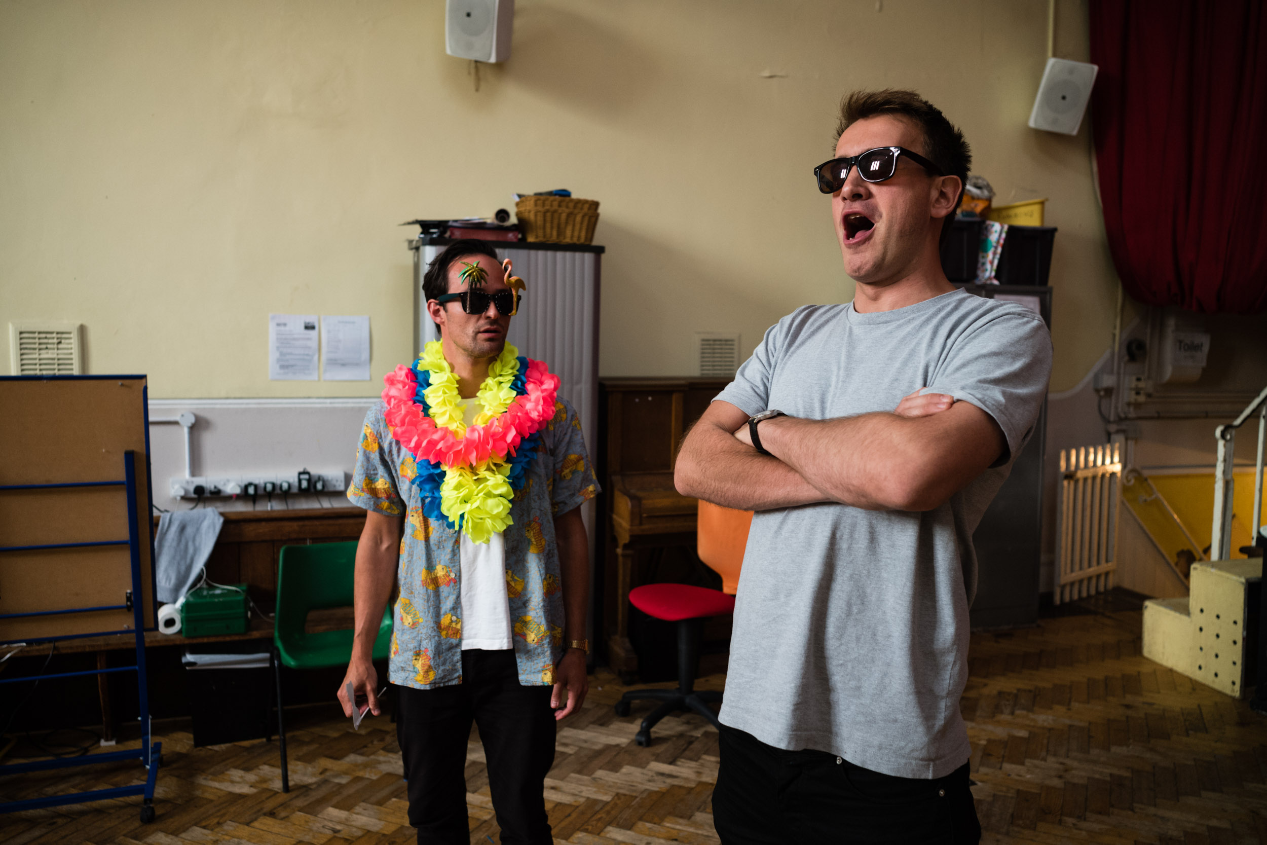 From Left: Lawrence Olsworth-Peter (Tamino), Lancelot Nomura (Sarastro)