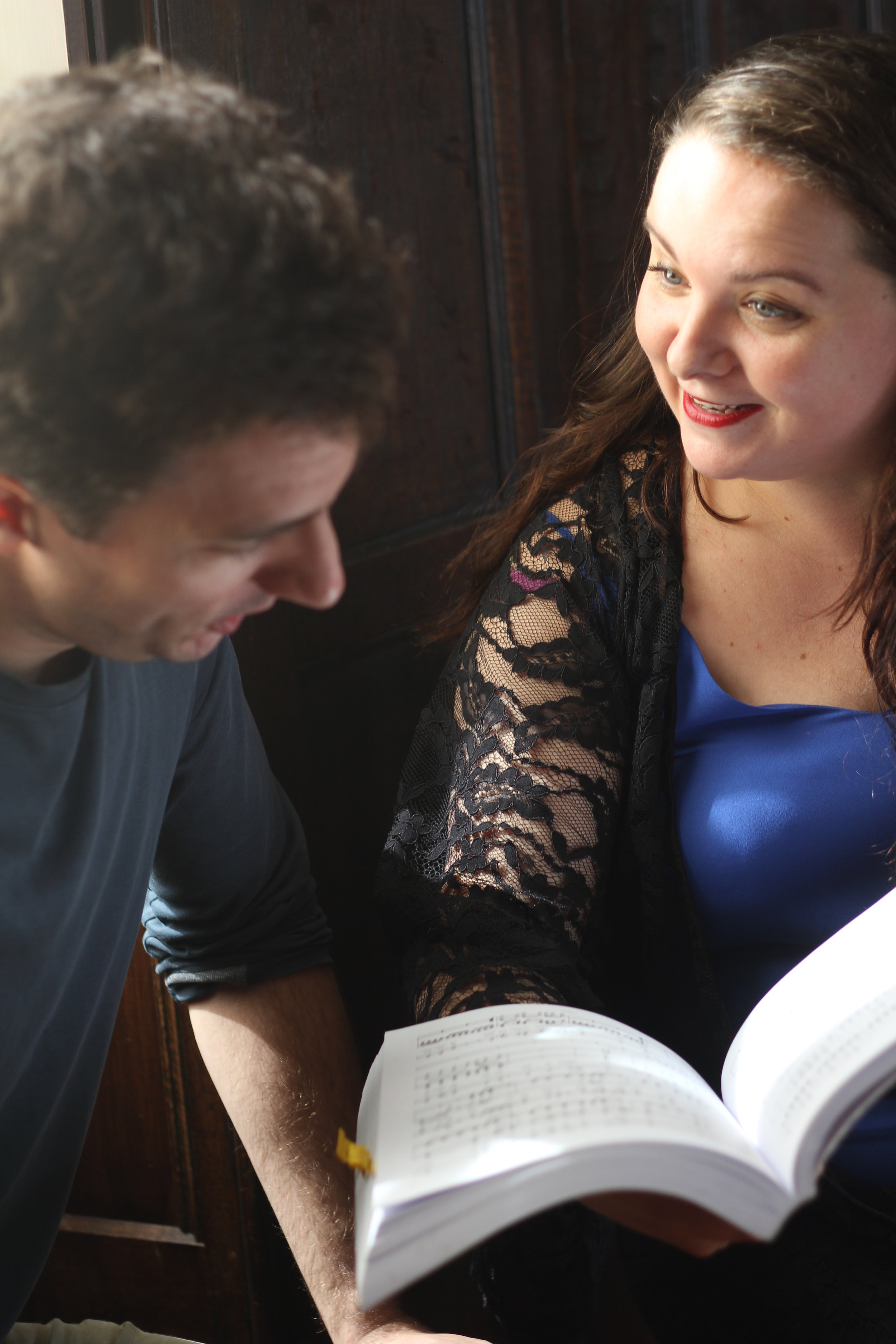 Maria Stuarda 2018: Joseph Doody (Earl of Leicester), Philippa Boyle (Elizabeth)